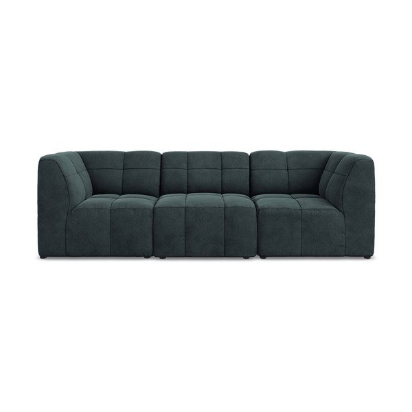 Niebieska aksamitna sofa 255 cm Aloha – Makamii-image-2