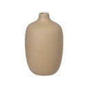 Beżowy ceramiczny wazon Blomus Nomad, wys. 13 cm