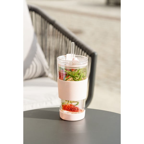 Różowy kubek termiczny 600 ml Fuori – Vialli Design-image-1