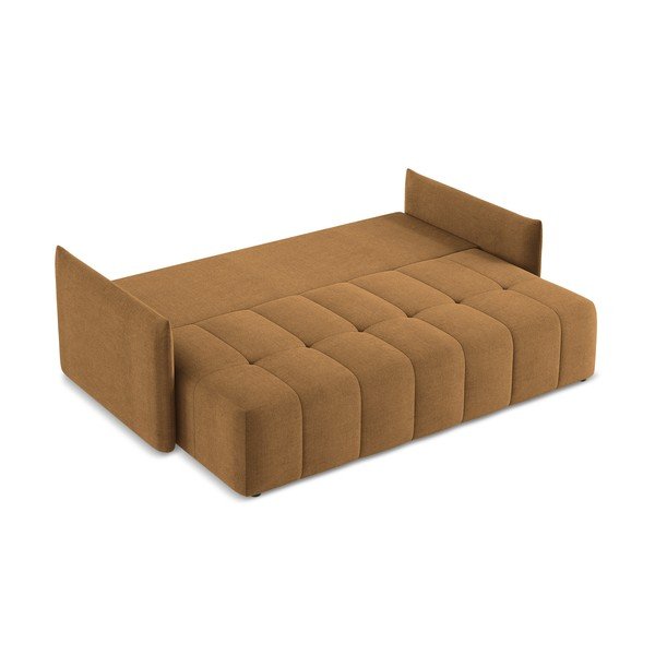 Rozkładana/ze schowkiem sofa w kolorze terakoty 225 cm Moku – Makamii-image-3