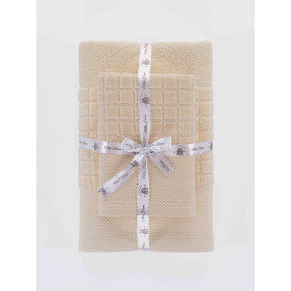 Białe bawełniane ręczniki frotte zestaw 2 szt. Square – Mila Home-image-3