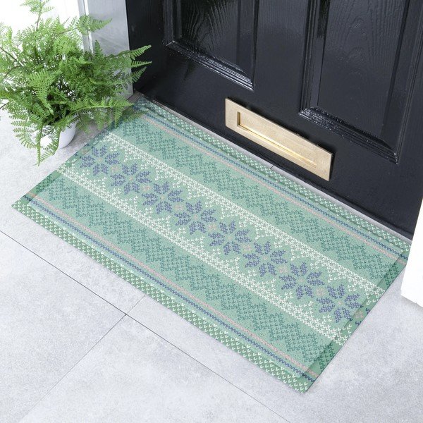 Wycieraczka z plastiku z recyklingu 40x70 cm Fair Isle  – Artsy Doormats-image-1