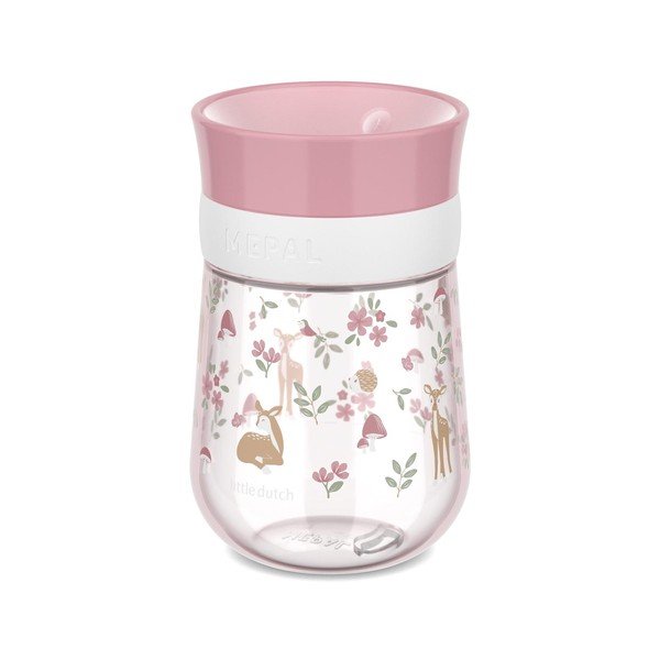 Jasnoróżowy plastikowy kubek dla dzieci 300 ml Fairy Garden – Mepal
