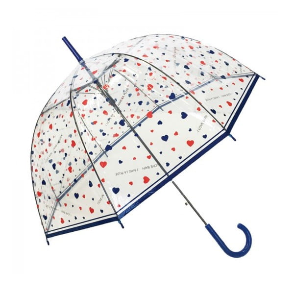Przezroczysty parasol Ambiance Susino Hearts