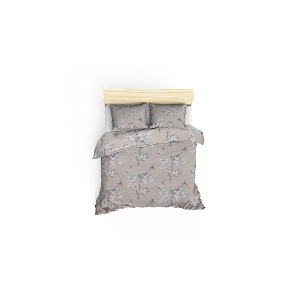 Brązowa pościel dwuosobowa z bawełny renforcé 240x220 cm Chicory – Mijolnir-image-2