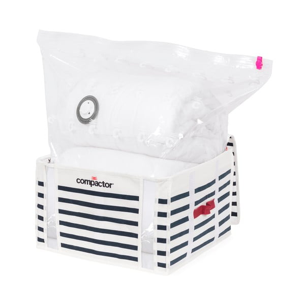 Pojemnik na ubrania Compactor Medium Mariniere 3D Vacuum Bag, 125 l