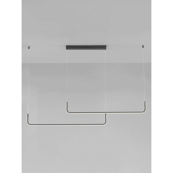 Aluminiowa lampa wisząca LED ze ściemniaczem w kolorze matowej czerni Strita – Nova Luce-image-3