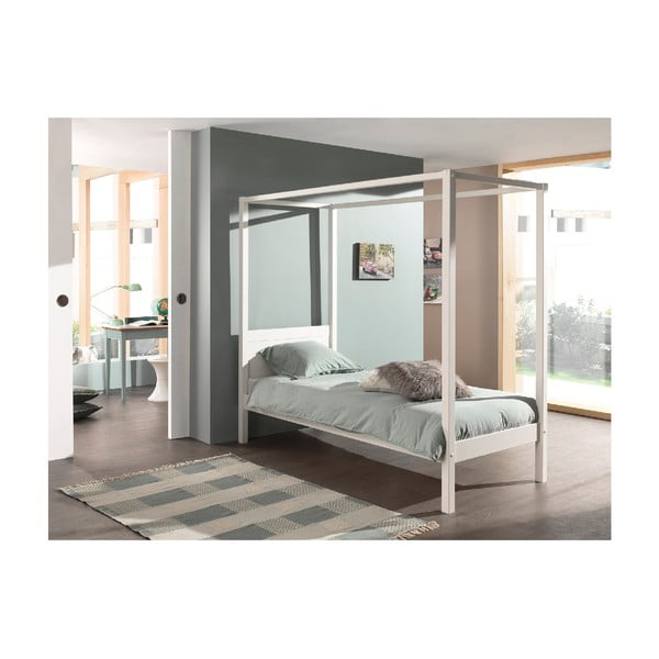 Białe łóżko dziecięce 90x200 cm PINO CANOPY – Vipack-image-2