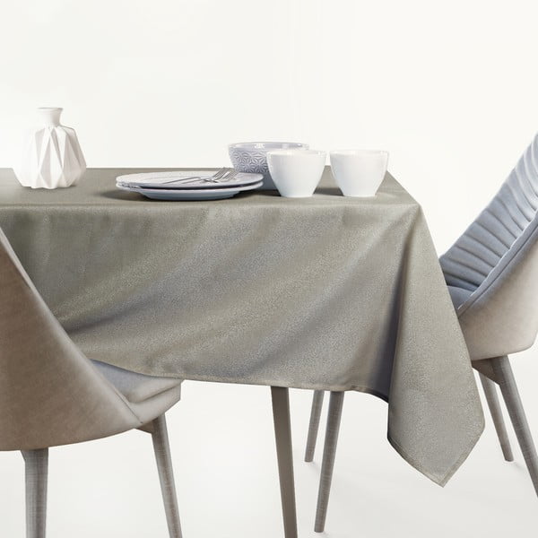 Brązowoszary owalny obrus AmeliaHome Empire Cappuccino Oval, 140x240 cm-image-3