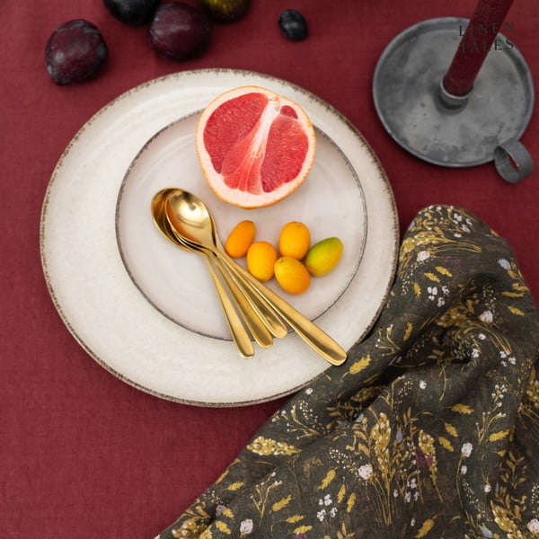 Lniana ścierka 45x65 cm Woodland – Linen Tales-image-1