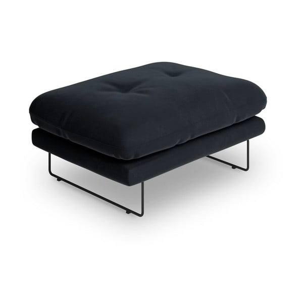 Ciemnoniebieski puf z aksamitnym obiciem Windsor & Co Sofas Gravity-image-2