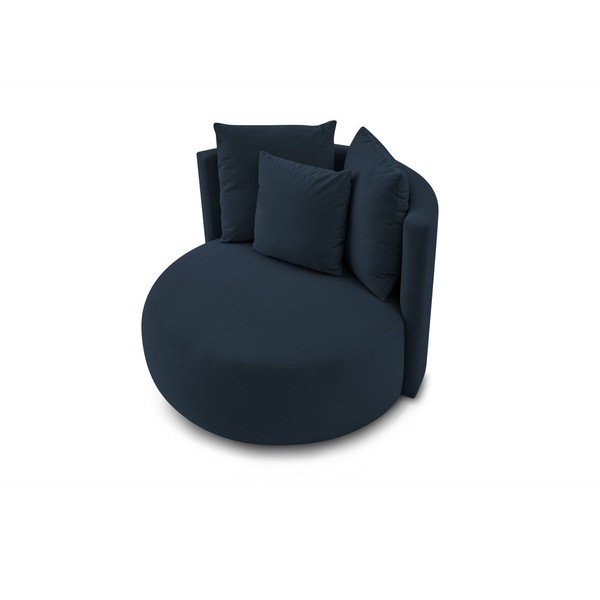 Ciemnoniebieski aksamitny fotel Cesar – Bobochic Paris-image-4