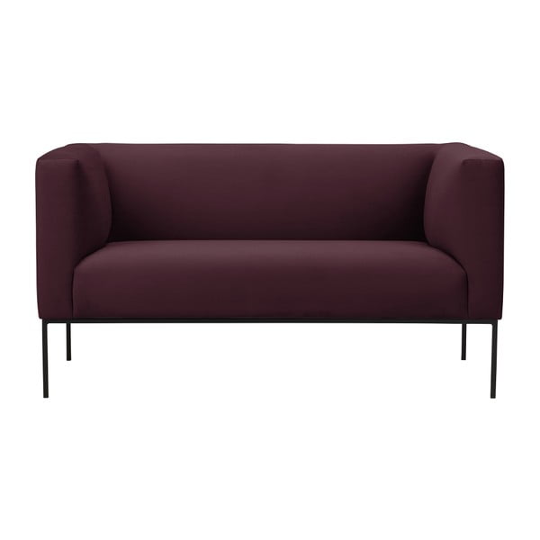Burgundowa sofa 2-osobowa Windsor & Co Sofas Neptune