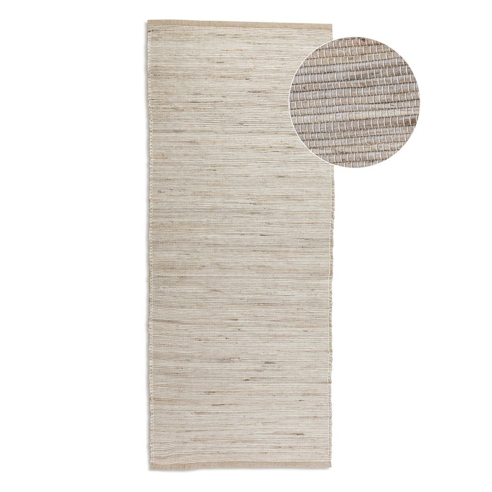 Chodnik z mieszanki juty dwustronny/tkany ręcznie w jasnym naturalnym kolorze 80x200 cm Handloom – Hanse Home