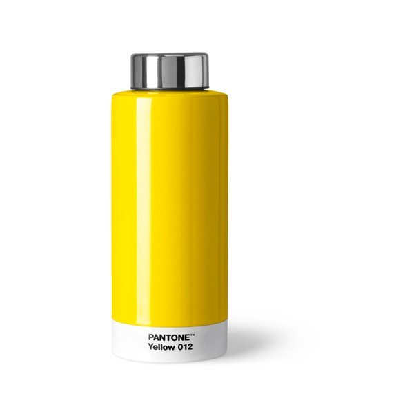 Żółta butelka ze stali nierdzewnej Pantone, 630 ml