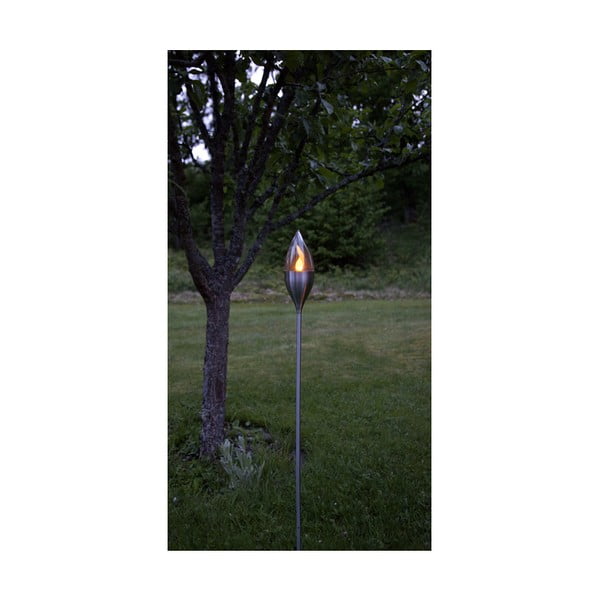 Solarna lampa ogrodowa LED ze stali nierdzewnej Star Trading Olympos, wys. 115 cm