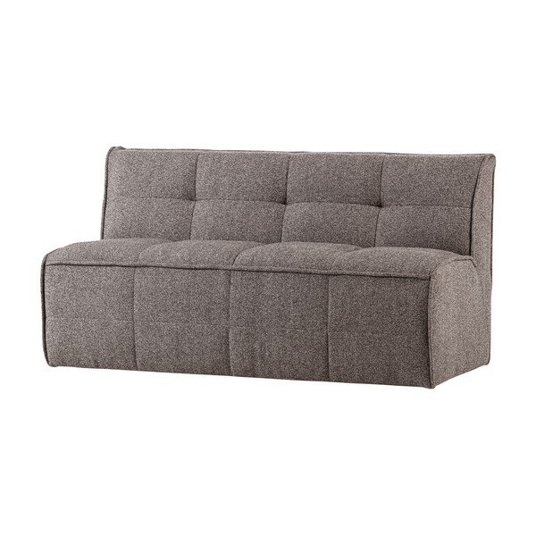 Brązowa tapicerowana ławka z materiału bouclé Cluster – vtwonen-image-2