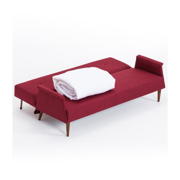 Burgundowa sofa rozkładana Balcab Home Julia-image-3