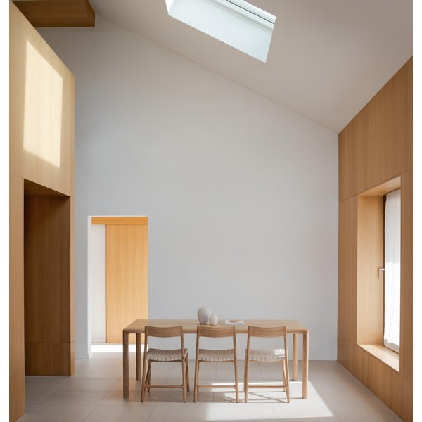 Stół z litego drewna dębowego 90x200 cm Derven – Gazzda-image-2