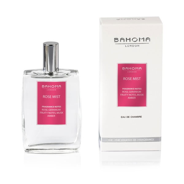 Spray zapachowy do wnętrz o zapachu róży Bahoma London, 100 ml