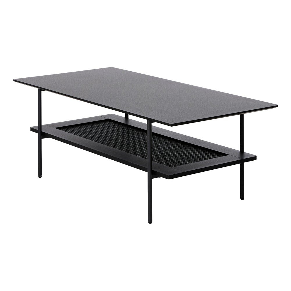Czarny stolik 55x110 cm Pensacola – Unique Furniture