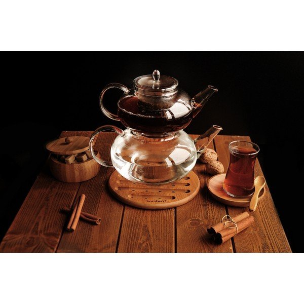 Podstawka bambusowa pod garnek Bambum Pinoli, ⌀ 18 cm-image-2