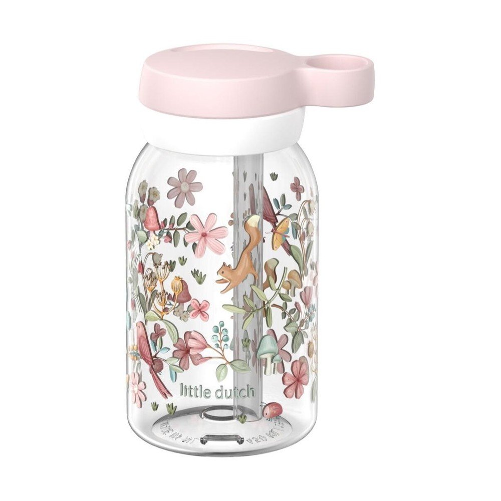 Różowa plastikowa butelka dla dzieci 450 ml Fairy Wonders by Little Dutch – Mepal