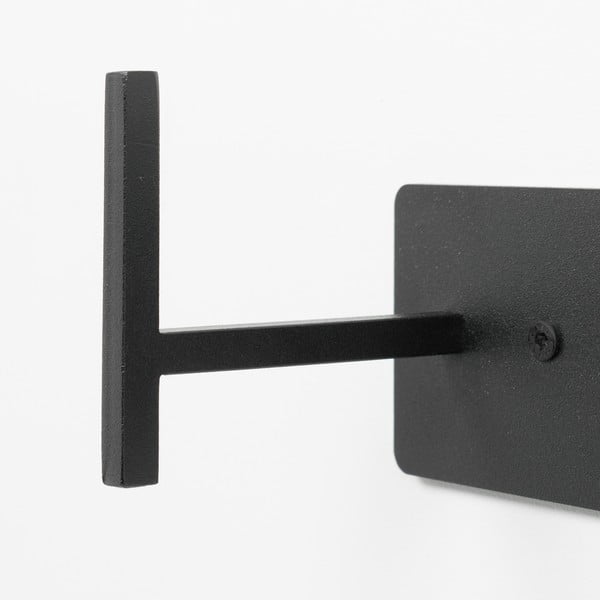 Czarny metalowy wieszak ścienny 64 cm Chapman – Spinder Design-image-4