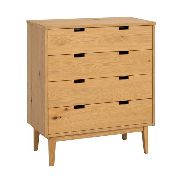 Komoda z litego drewna dębowego w naturalnym kolorze 75x85x38 cm Garrison – Rowico