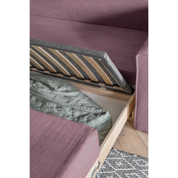 Różowa rozkładana sofa 168 cm Lucky Lucy – Miuform-image-4