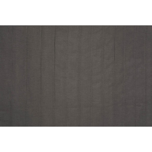 Ciemnoszara pikowana narzuta na łóżko dwuosobowe 220x240 cm Monart – Mijolnir-image-1