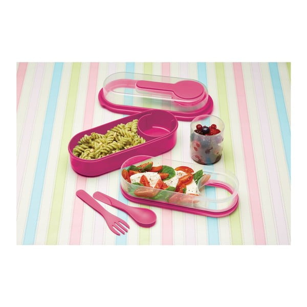 Pudełko na lunch Coolmovers Rectangular Pink-image-1