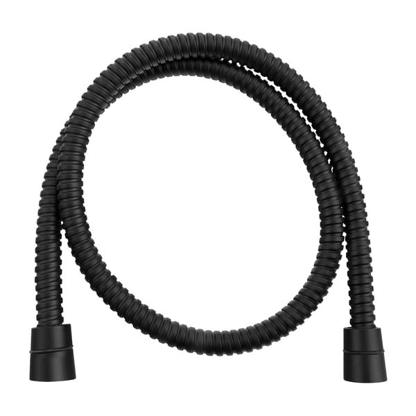 Wąż prysznicowy ze stali nierdzewnej w kolorze matowej czerni Powerflex – Sapho