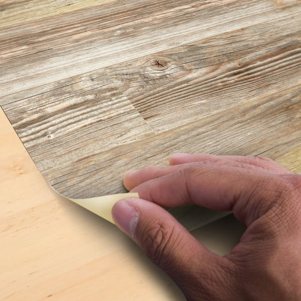 Naklejka na podłogę 90x60 cm Wooden Floor – Ambiance-image-4