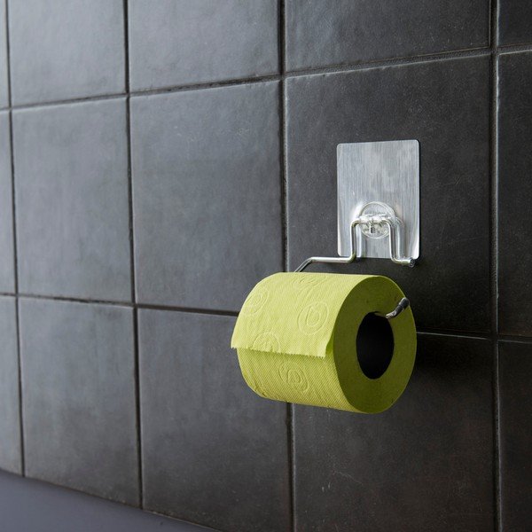 Uchwyt ze stali chromowanej na papier toaletowy Compactor-image-3