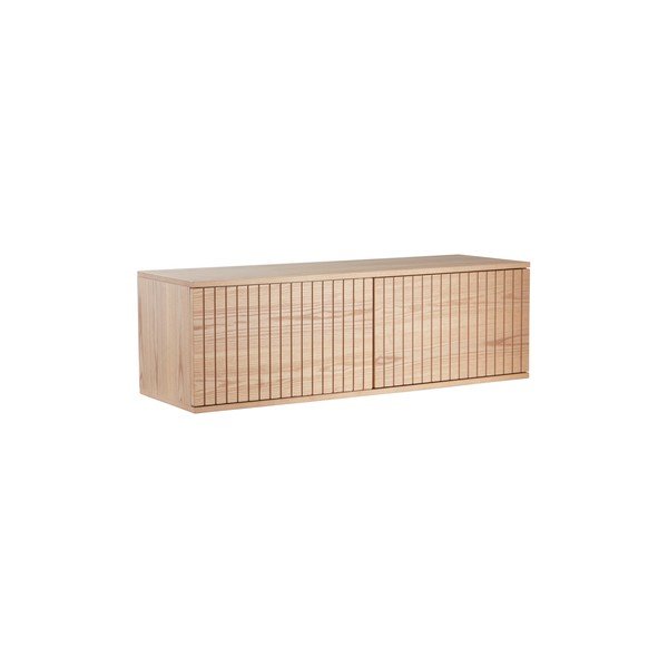 Szafka pod TV w dekorze jesionu w naturalnym kolorze 120x38x40 cm Sandviken – Jotex