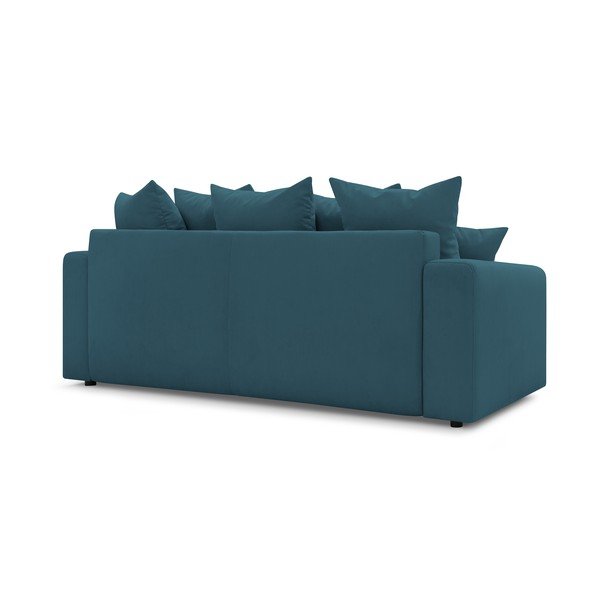 Niebieska sztruksowa sofa rozkładana Bobochic Paris Envy-image-4