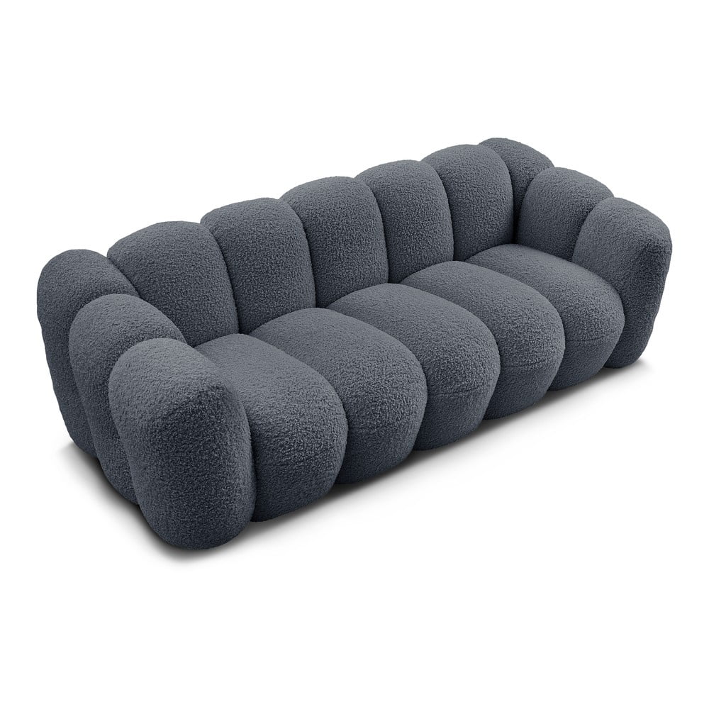Ciemnoszara sofa z materiału bouclé 232 cm Hippolyte – Bobochic Paris (zdjęcie 11)