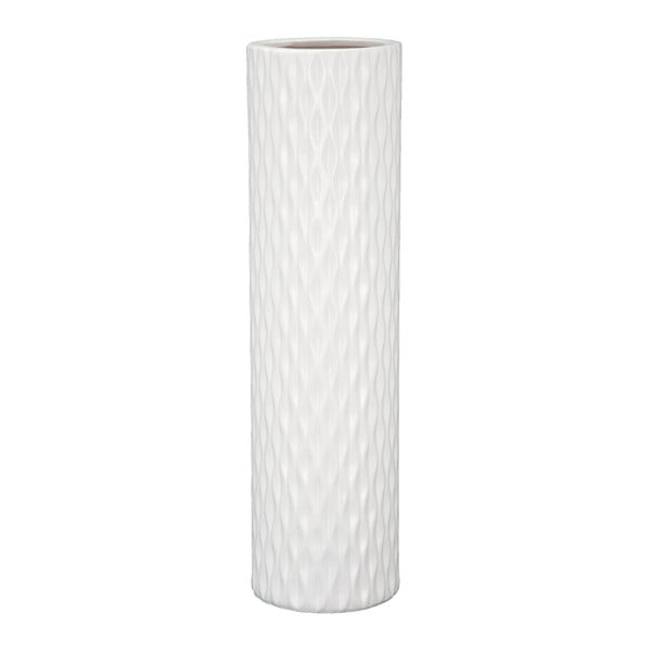 Biały wazon ceramiczny Mauro Ferretti Inch, ⌀ 16,5 cm