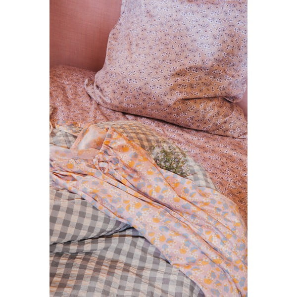 Szaro-beżowa pościel dwuosobowa z kory 200x220 cm Bæk&Bølge – JUNA-image-3