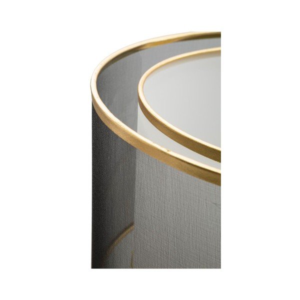 Lampa stojąca w czarno-złotym kolorze z tekstylnym kloszem (wysokość 153 cm) Levels – Mauro Ferretti-image-1