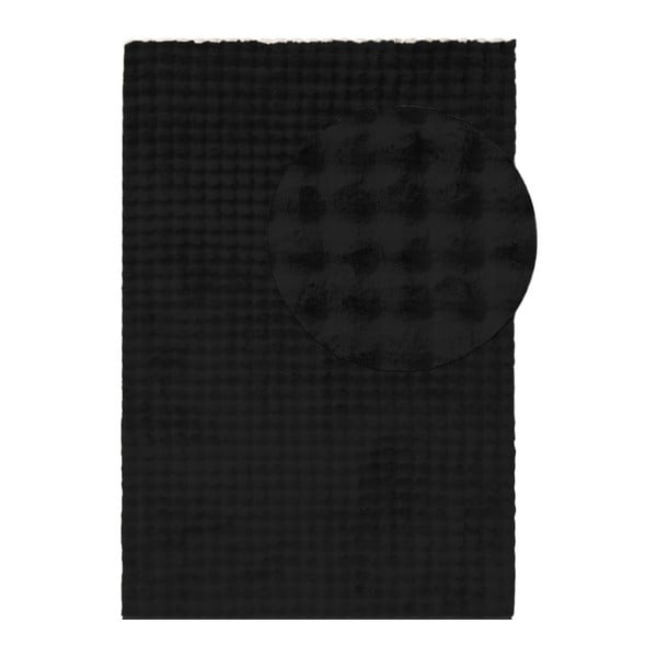 Czarny dywan odpowiedni do prania 80x150 cm Bubble Black – Mila Home