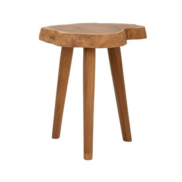 Stołek z litego drewna tekowego w naturalnym kolorze Budut – Mauro Ferretti-image-2