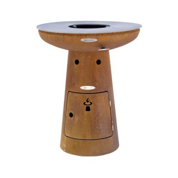 Brązowy grill zewnętrzny na węgiel Remundi Nero S, ø 62 cm-image-2