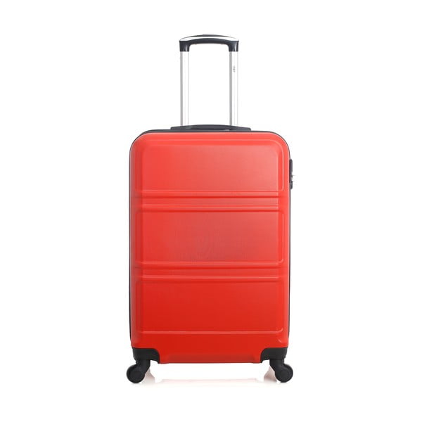 Czerwona walizka na kółkach Hero Utah, 37 l