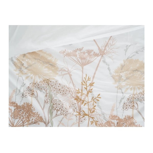 Biało-pomarańczowa pościel jednoosobowa z kory 140x200 cm Caraway – B.E.S.-image-1