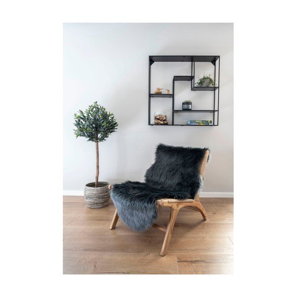 Antracytowy syntetyczny chodnik 60x180 cm – House Nordic-image-1