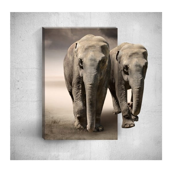 Obraz 3D Mosticx Two Elephants, 40x60 cm