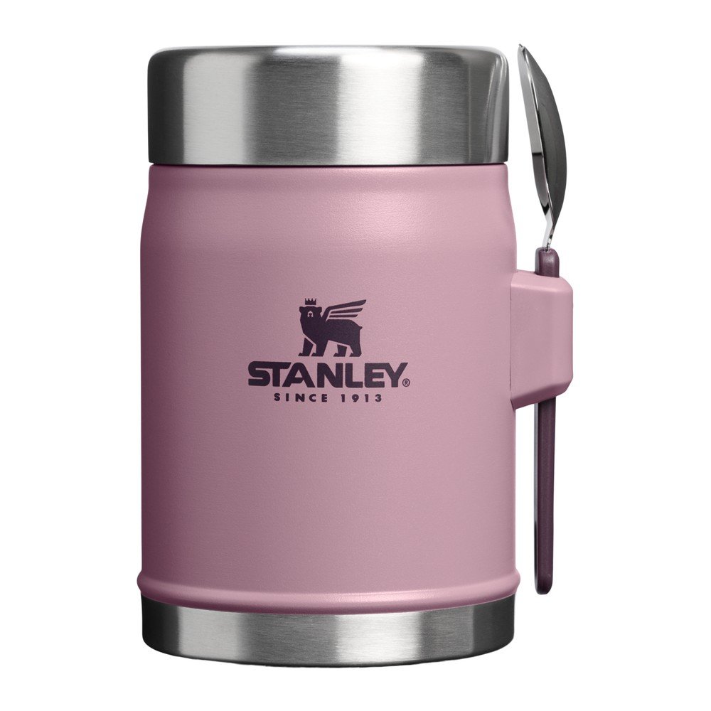 Fioletowy termos na jedzenie ze stali nierdzewnej 400 ml Legendary Food Jar + Spork Purple Smoke – Stanley