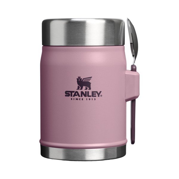 Fioletowy termos na jedzenie ze stali nierdzewnej 400 ml Legendary Food Jar + Spork Purple Smoke – Stanley